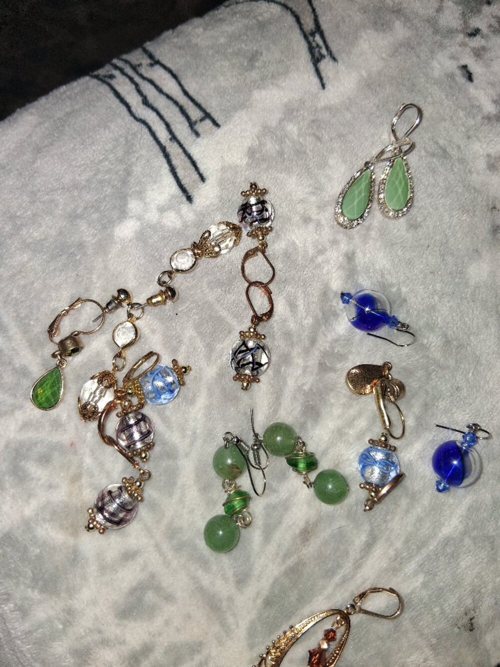 Vintage glass earrings